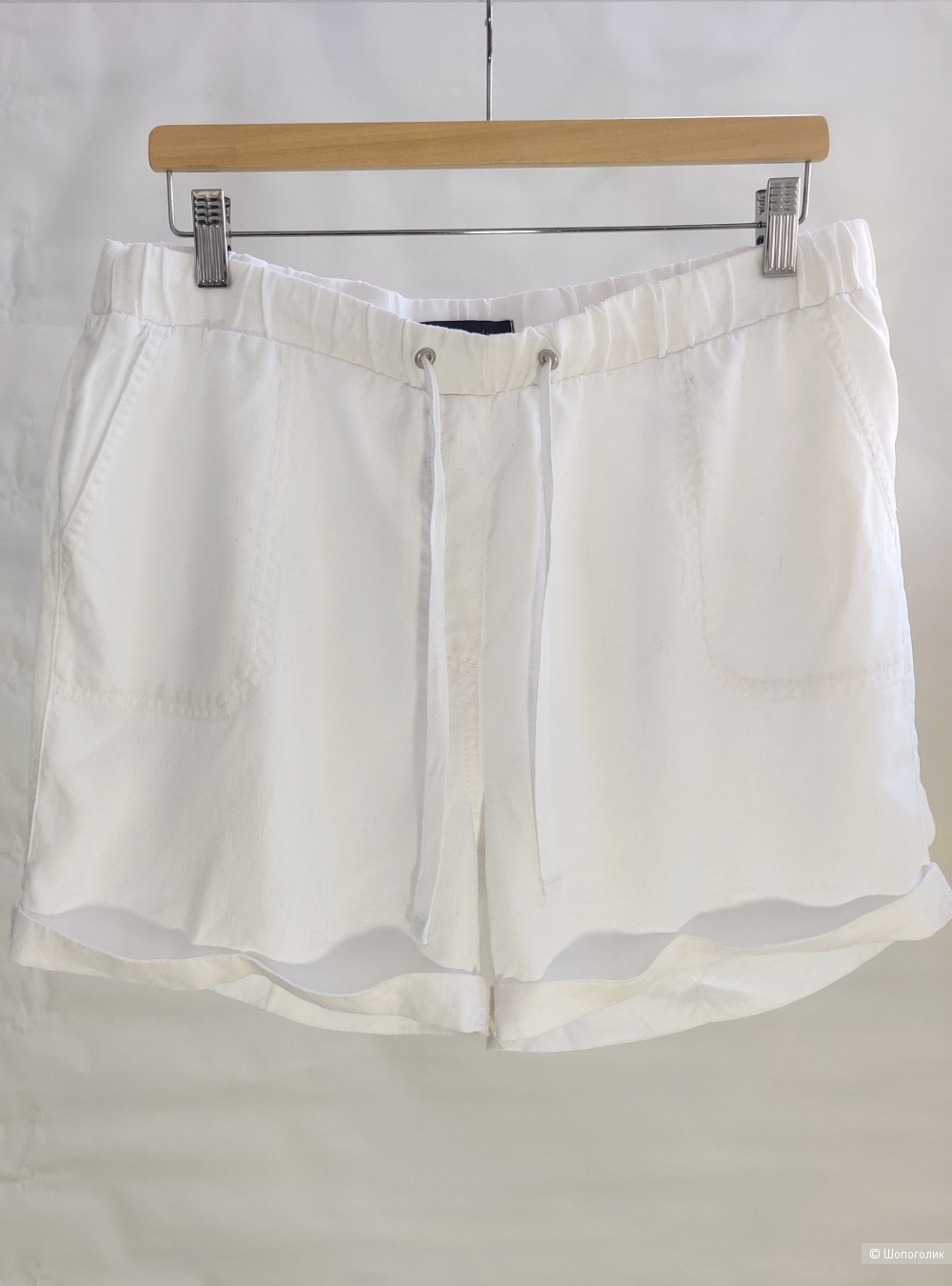 Льняные шорты M&S, размер L-XL