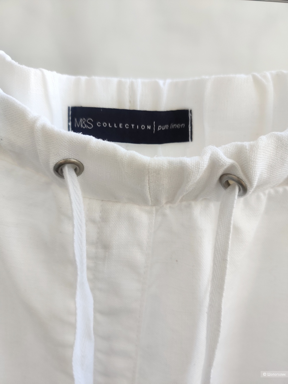 Льняные шорты M&S, размер L-XL