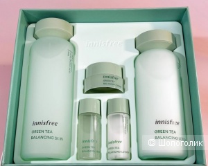 Набор Innisfree Green Tea Balancing Skin Care Trio, 400мл