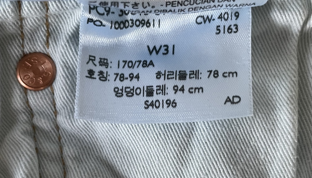 Шорты мужские джинсовые Levi's 31