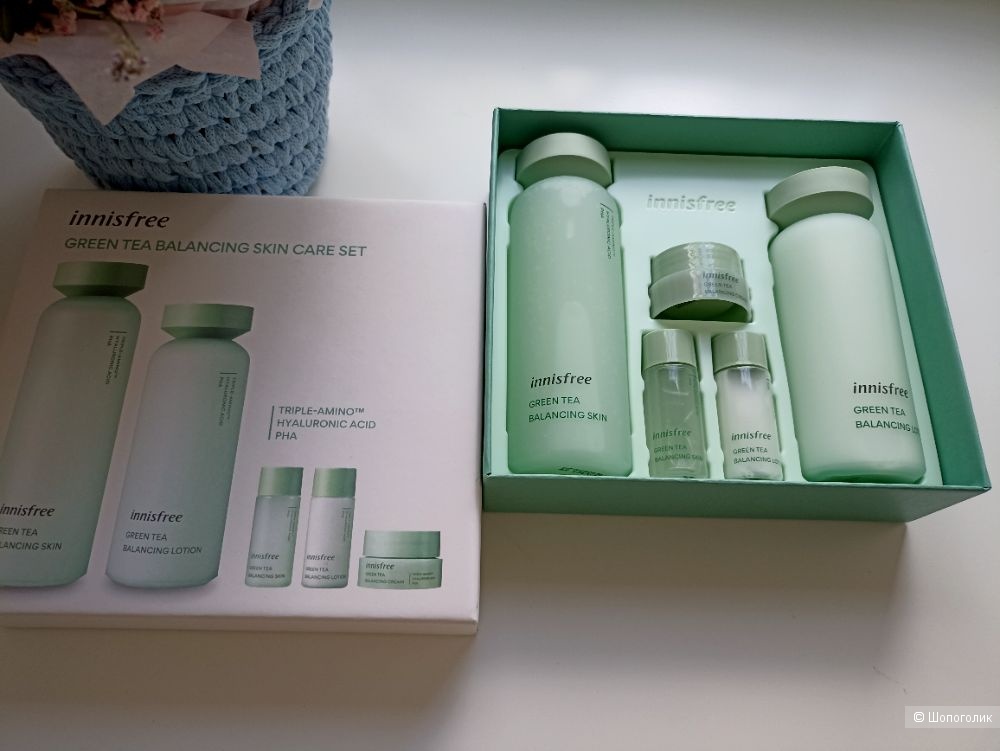 Набор Innisfree Green Tea Balancing Skin Care Trio, 400мл