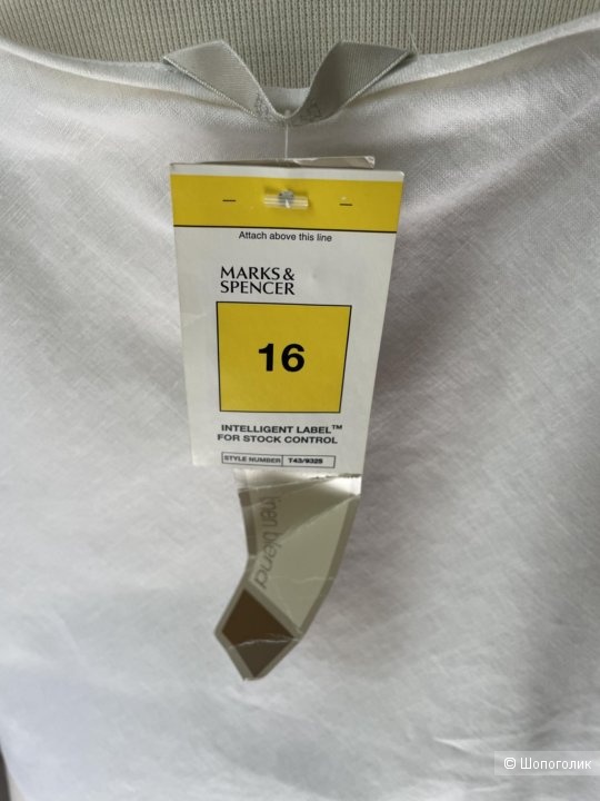 M&S, топ льняной, 16 евр, (50-52 росс)