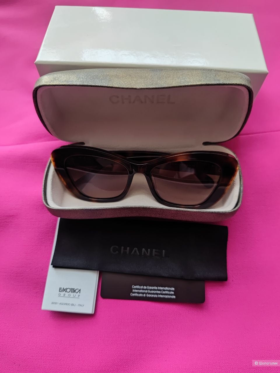 Солнцезащитные очки CHANEL 5481 H, размер 55 18 140