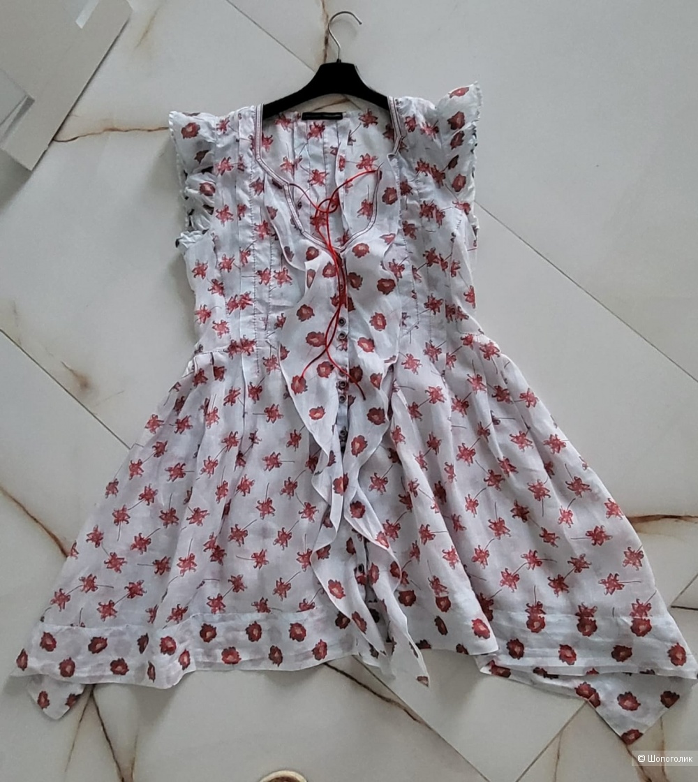 Блуза из крапивы MARITHÉ + FRANÇOIS GIRBAUD, S