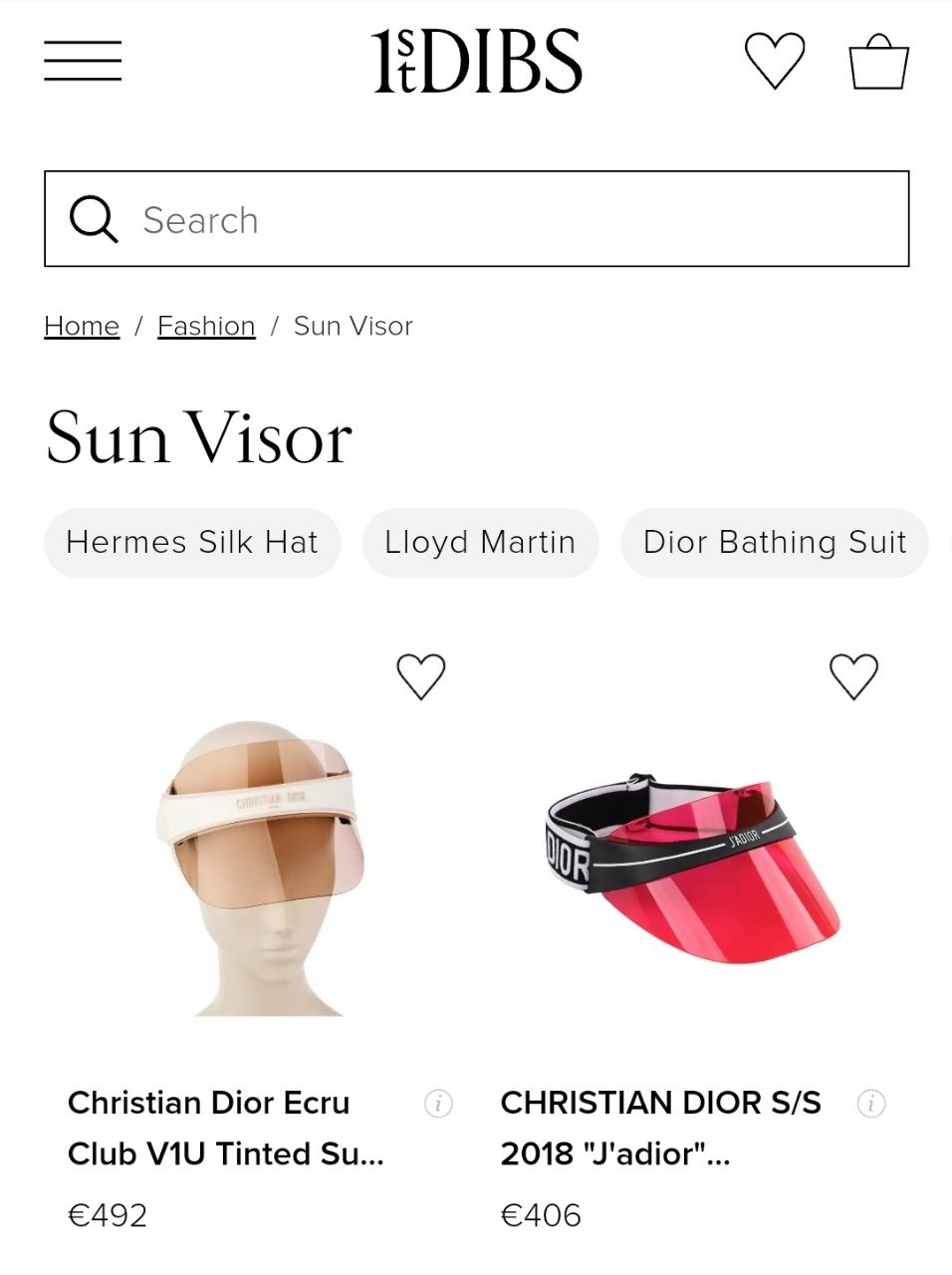 Солнцезащитный козырек очки Dior