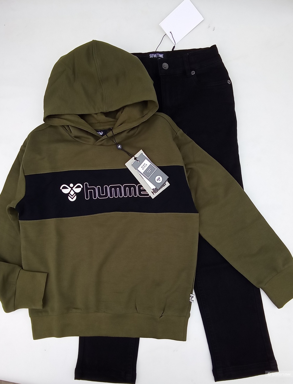 Худи и джинсы  Hummel 128см