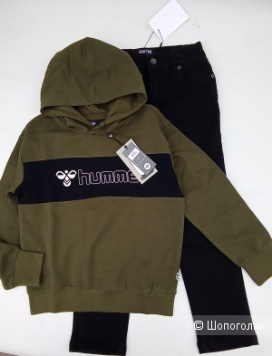 Худи и джинсы  Hummel 128см