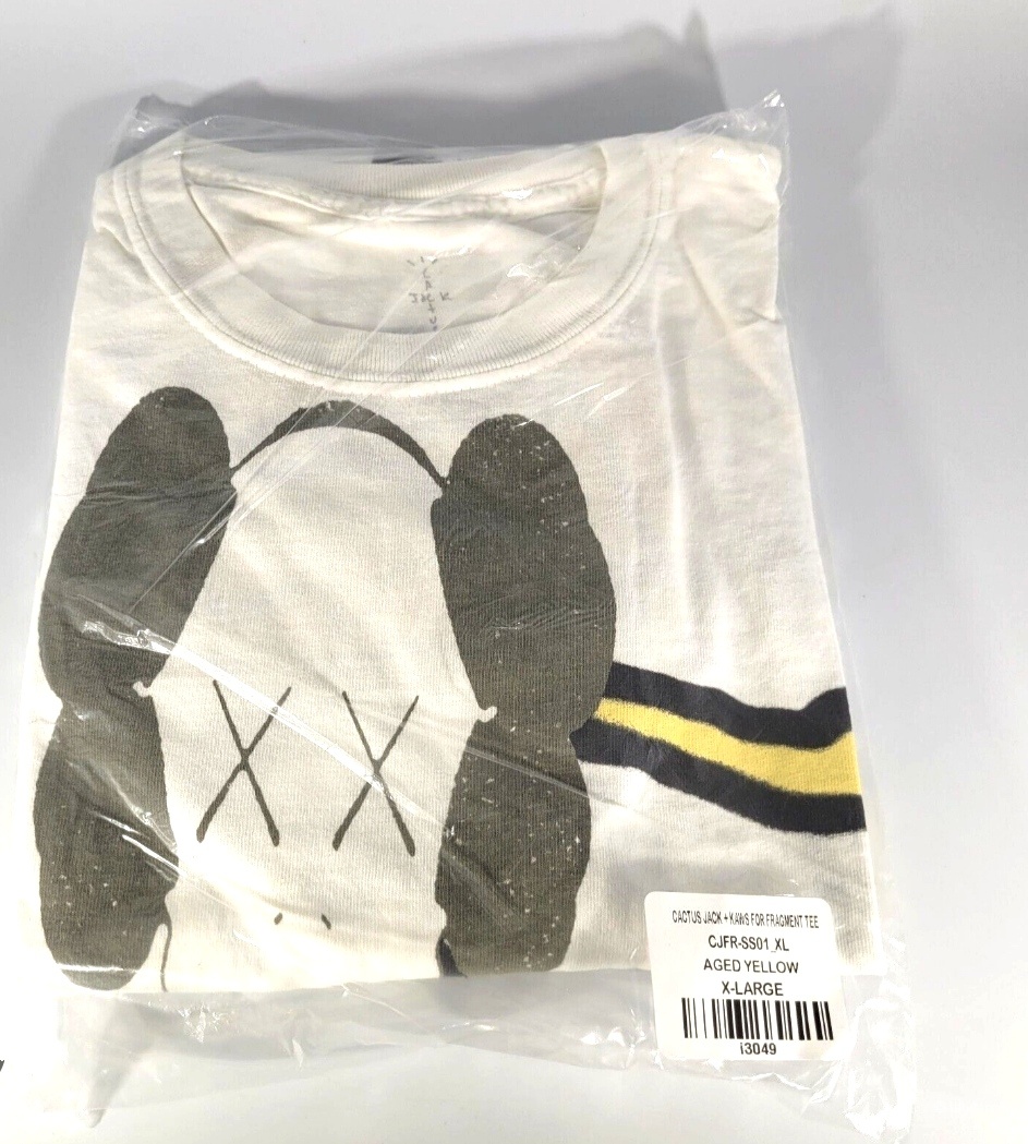 Футболка Cactus Jack + KAWS for Fragment, размер L, Xl