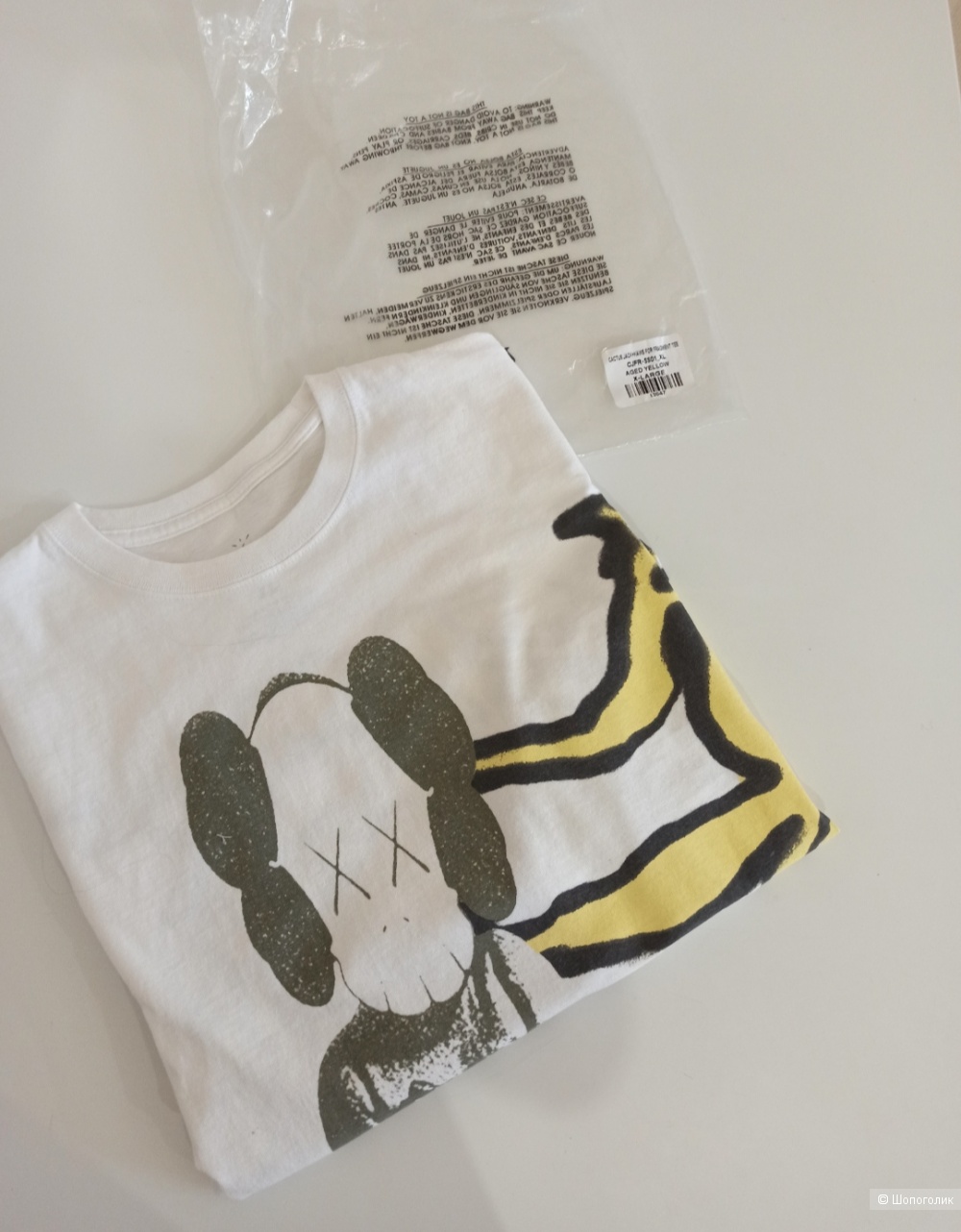 Футболка Cactus Jack + KAWS for Fragment, размер L, Xl