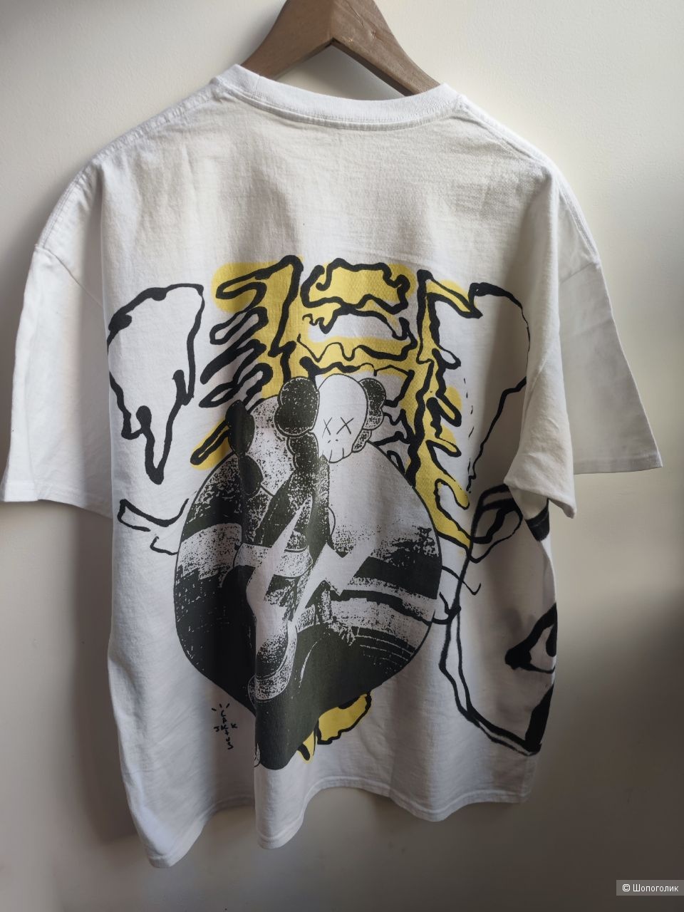 Футболка Cactus Jack + KAWS for Fragment, размер L, Xl