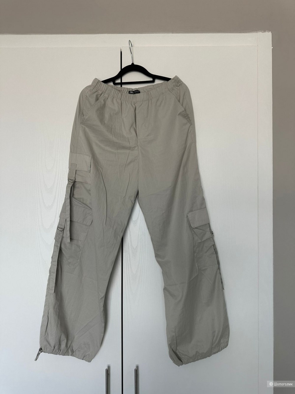 Карго-брюки Zara Nylon Blend Parachute Pants, p-p XS