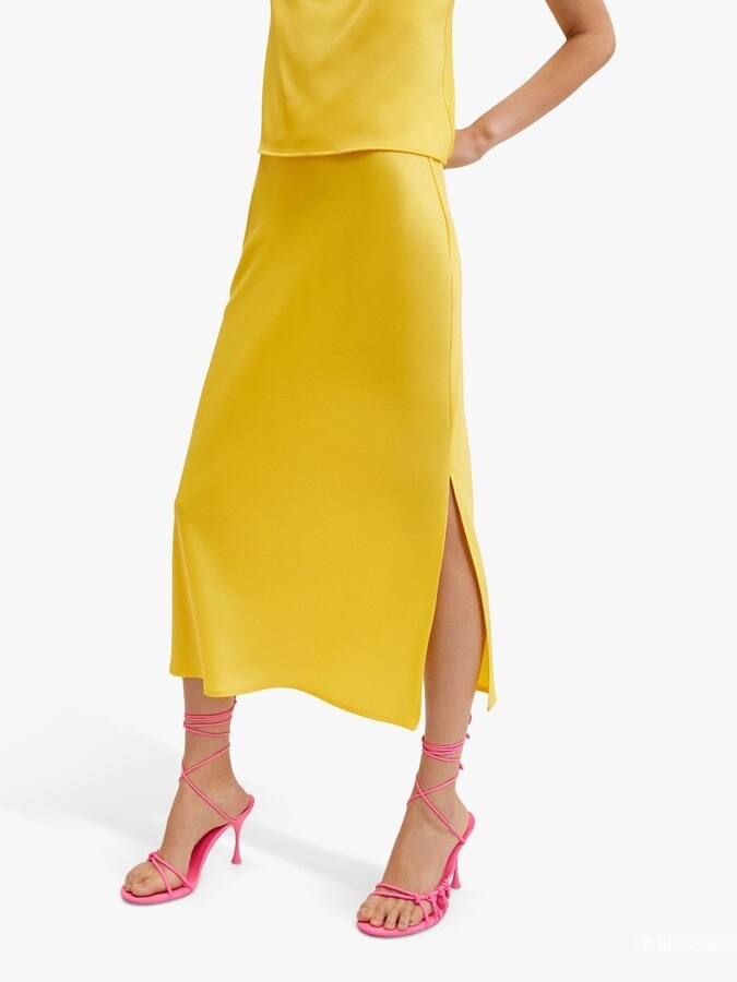 Юбка Mango Satin Midi Slip Skirt, р-р XS