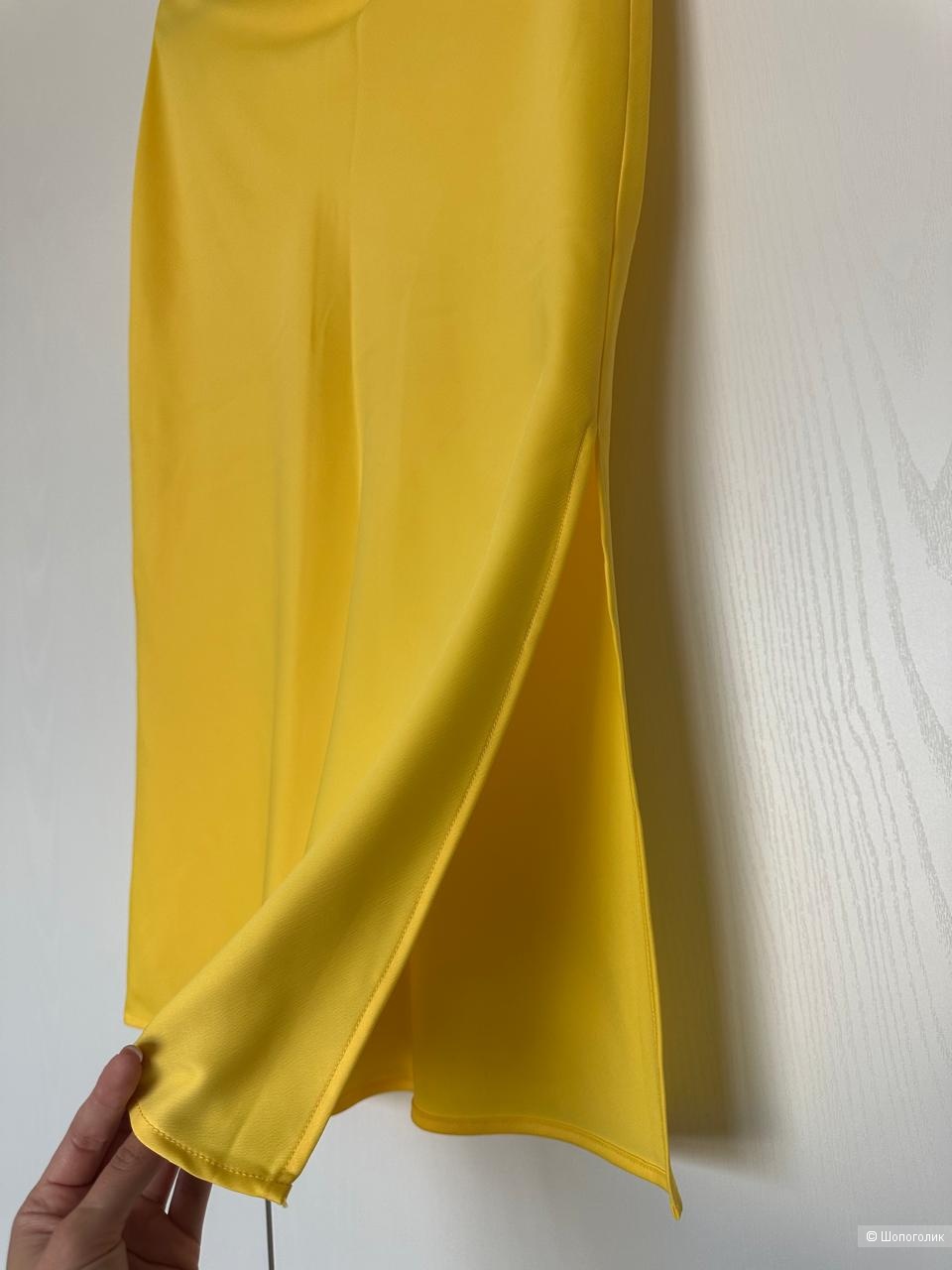 Юбка Mango Satin Midi Slip Skirt, р-р XS