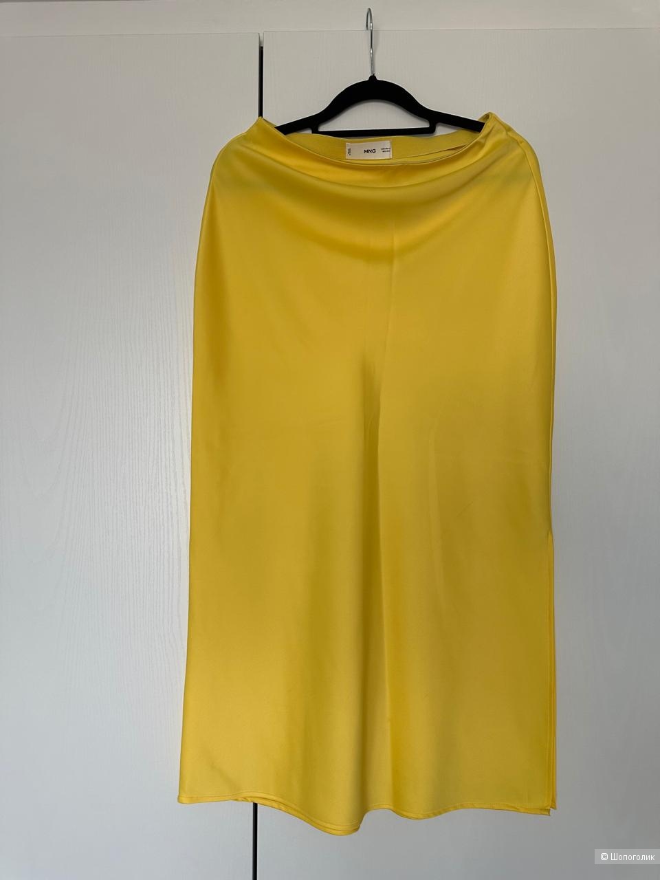 Юбка Mango Satin Midi Slip Skirt, р-р XS