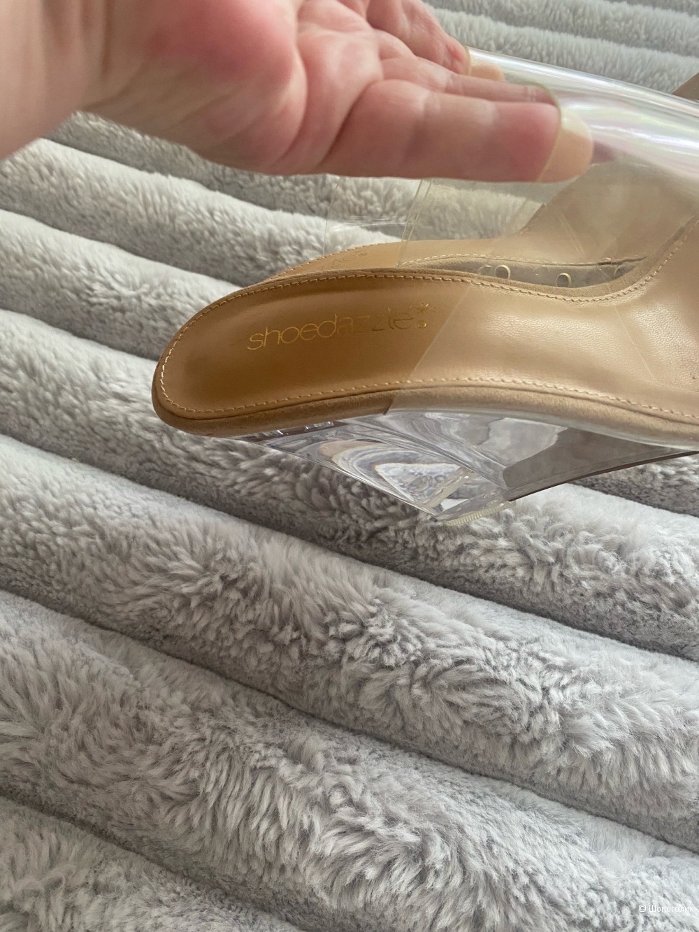 Прозрачные босоножки ShoeDazzle.Размер US 9.5,UK 7.