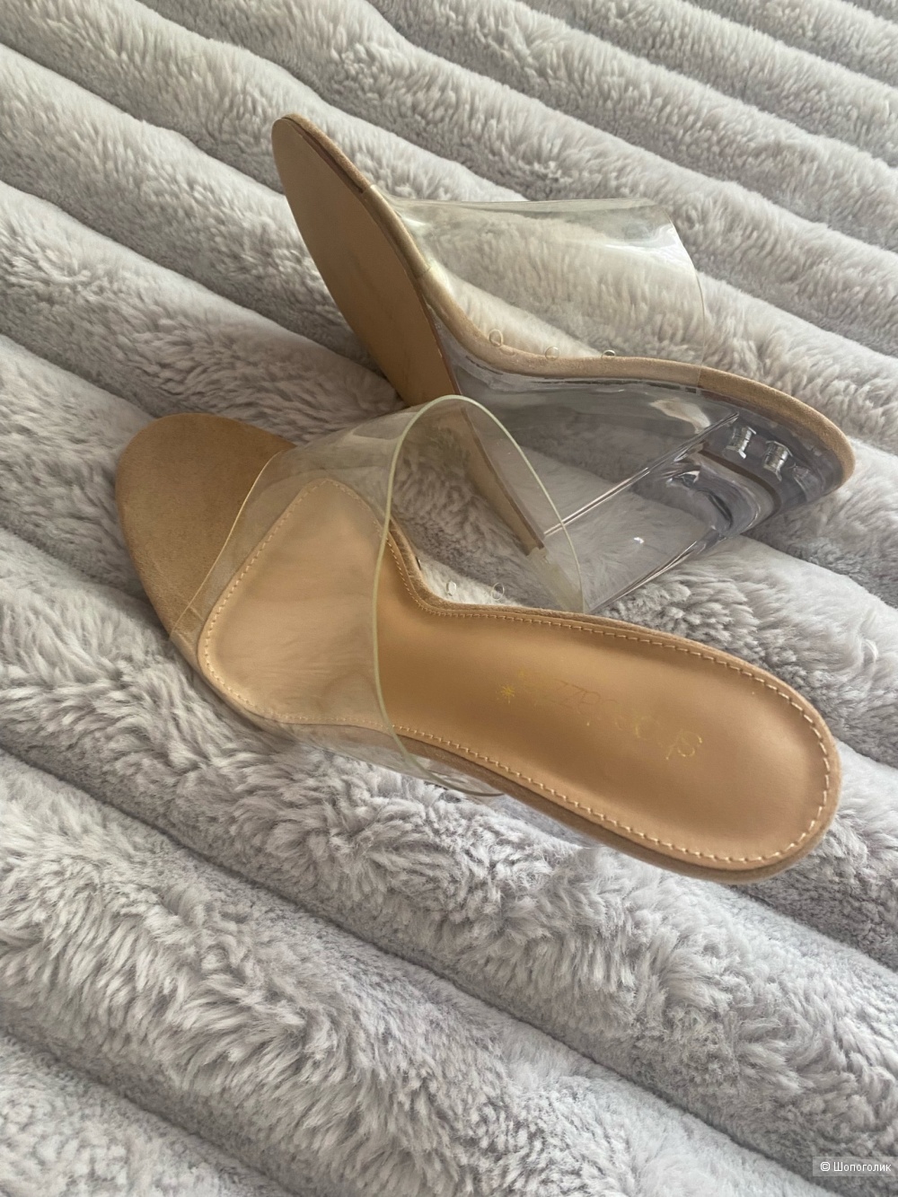 Прозрачные босоножки ShoeDazzle.Размер US 9.5,UK 7.