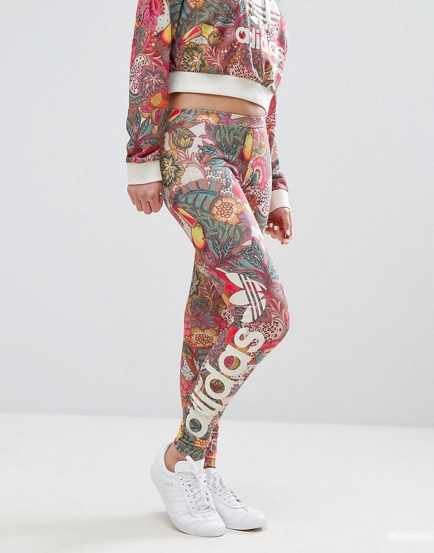 Леггинсы Adidas Farm Bright Floral Print, р-р XS