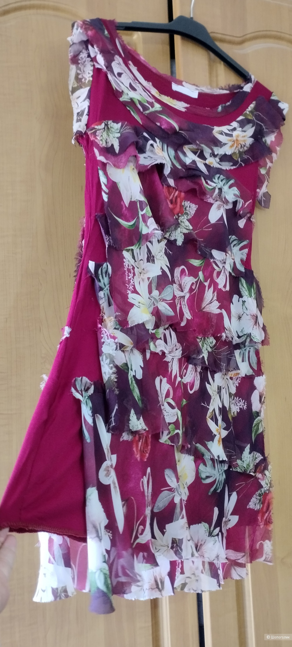 Платье из вискозы и шелка made in Italy, S/M