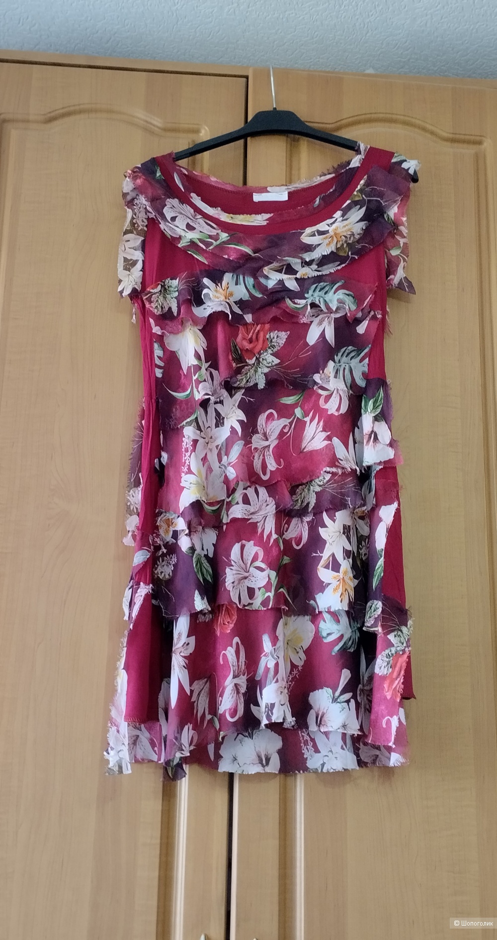 Платье из вискозы и шелка made in Italy, S/M