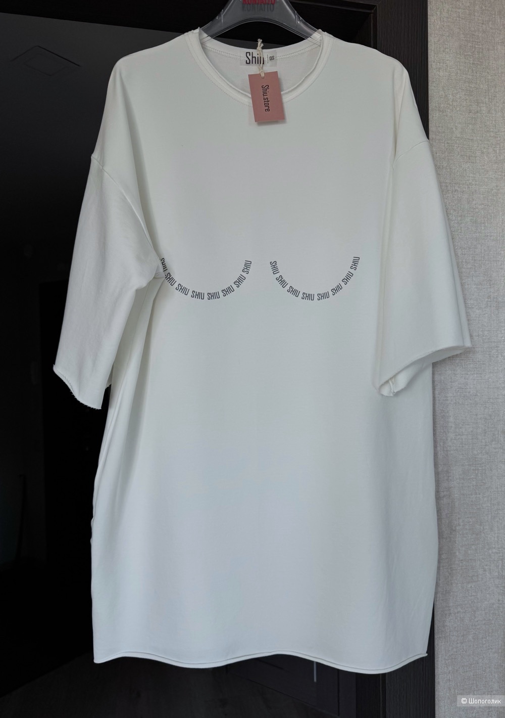 Футболка/туника Shiu store, размер one size.
