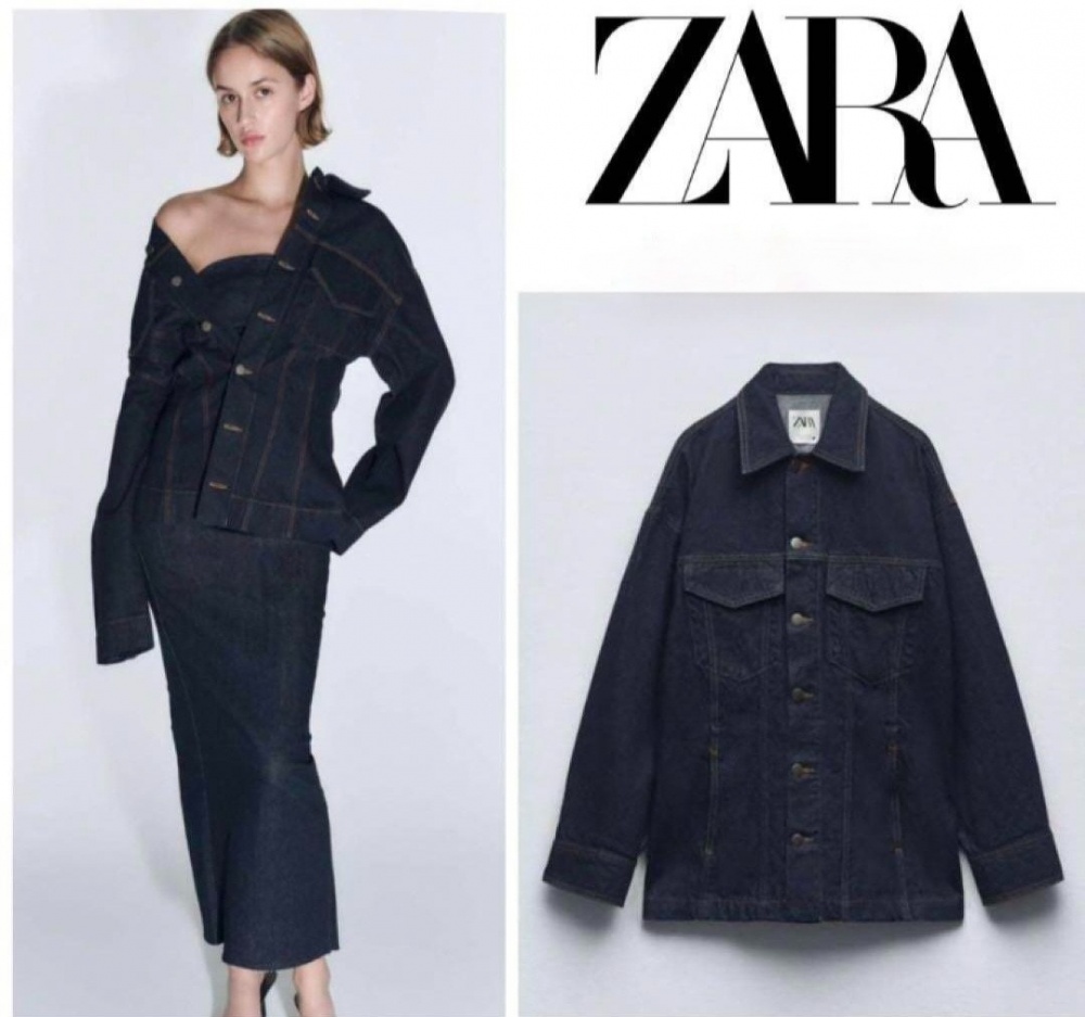 Джинсовая куртка zara 42-44-46