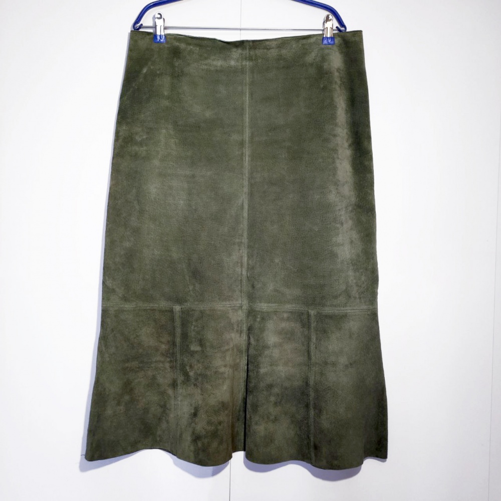 Замшевая юбка Karen Kane, натуральная кожа, размер L–XL (рос. 48–50)
