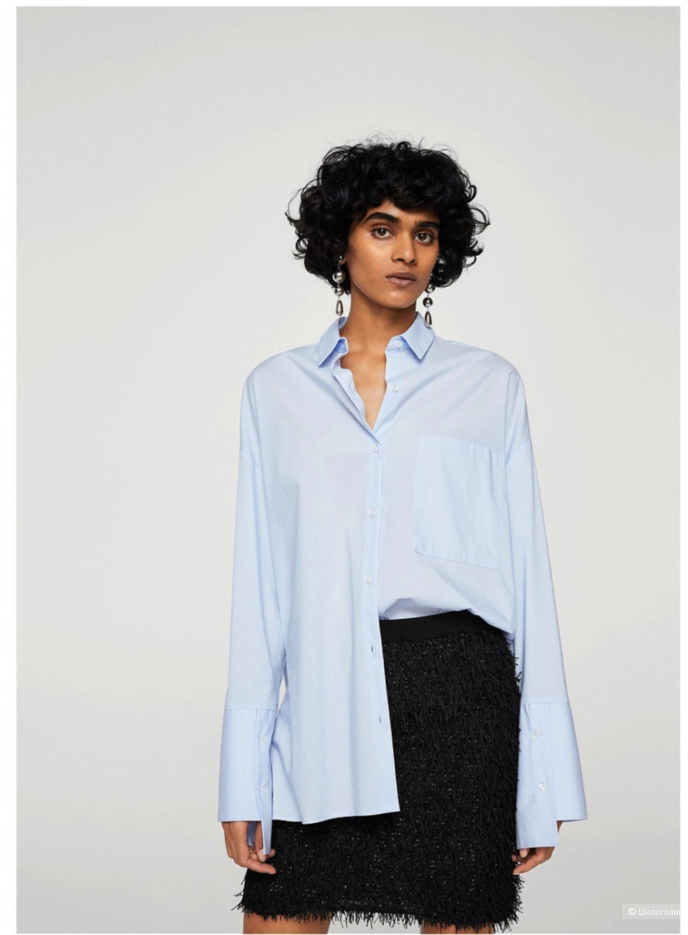 Рубашка Zara оверсайз