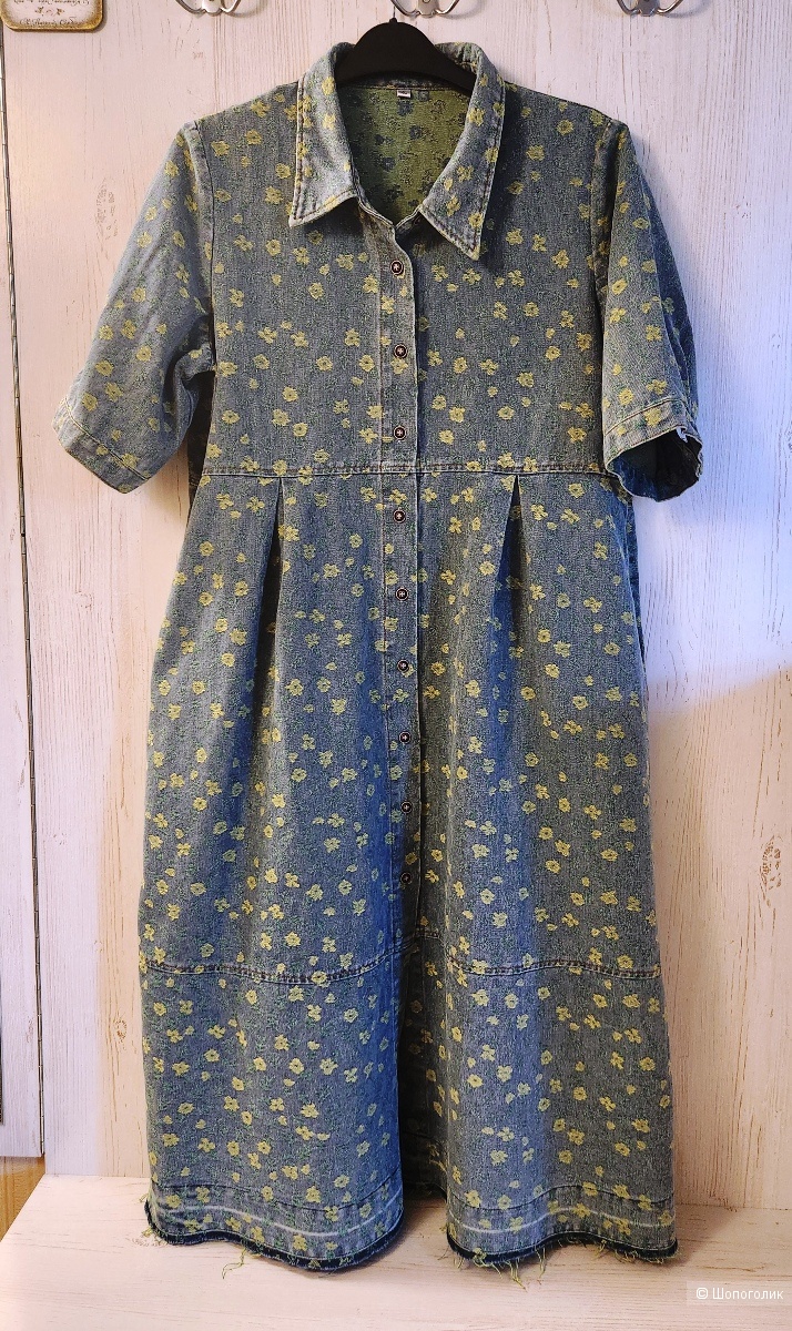 Платье джинсовое  Johnature. Размер XL