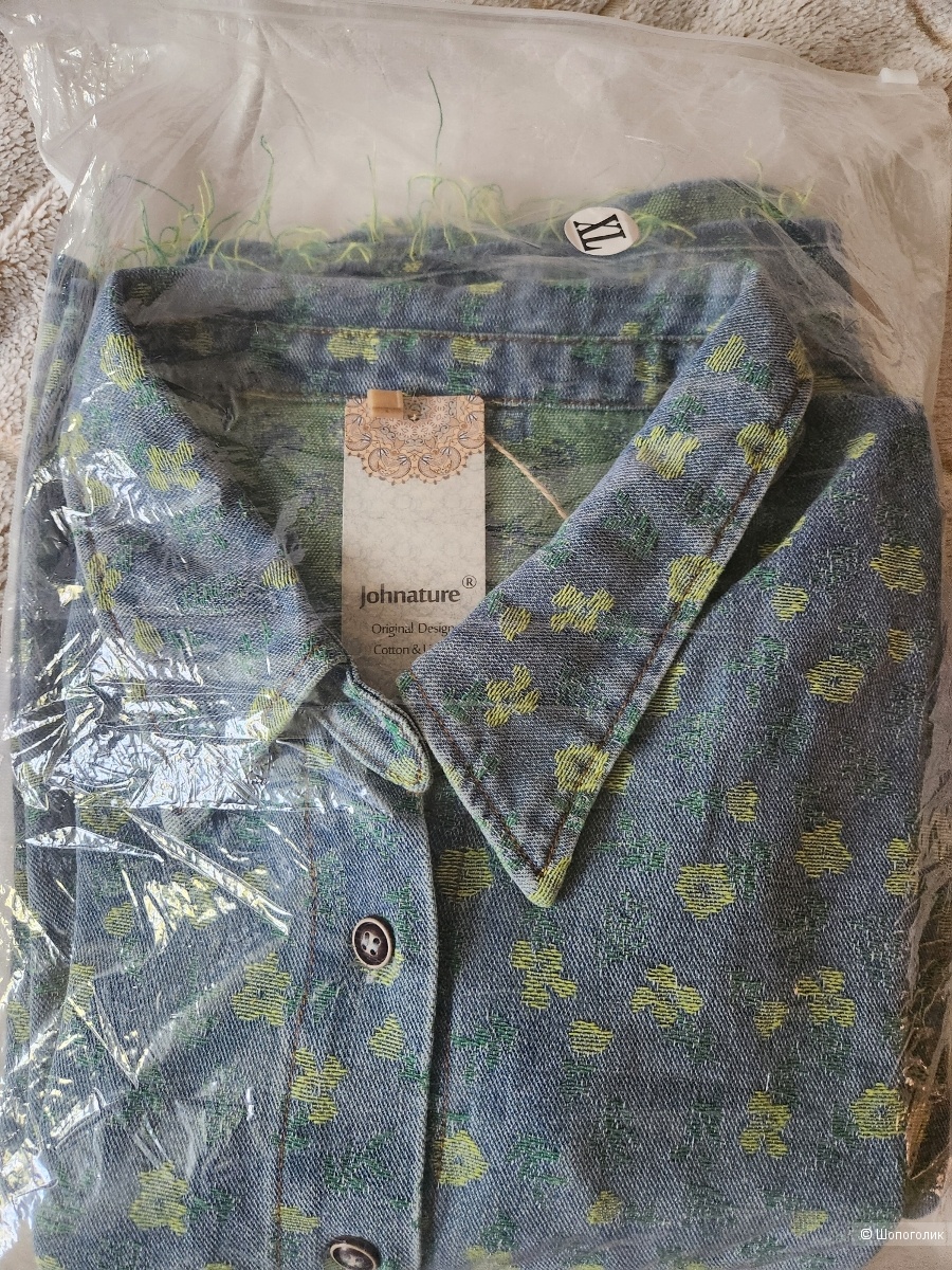 Платье джинсовое  Johnature. Размер XL