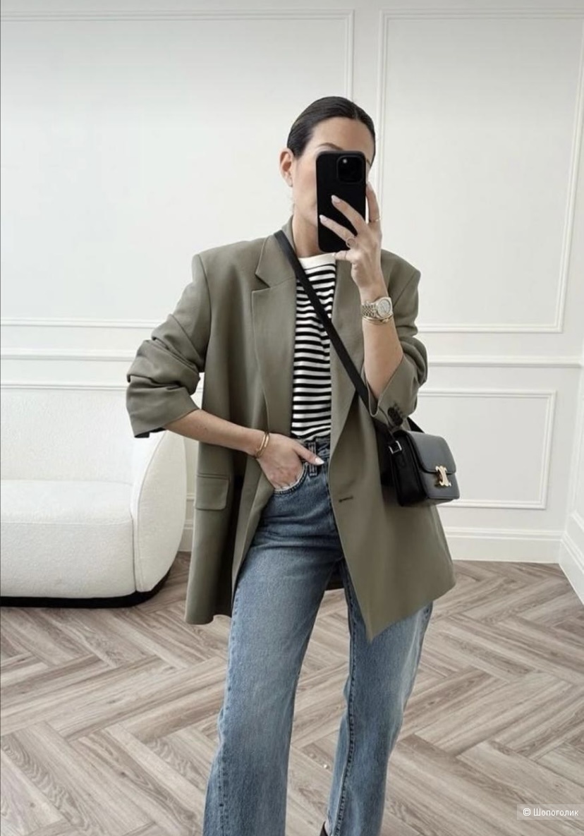 Льняной жакет Zara размер M-L