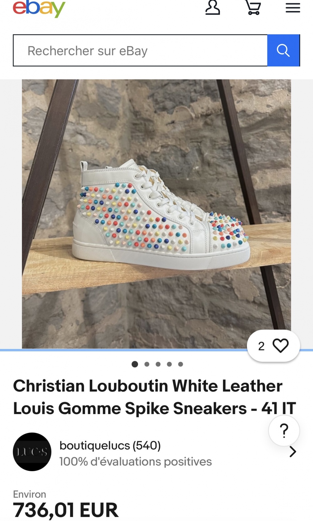 Кеды Christian Louboutin 36