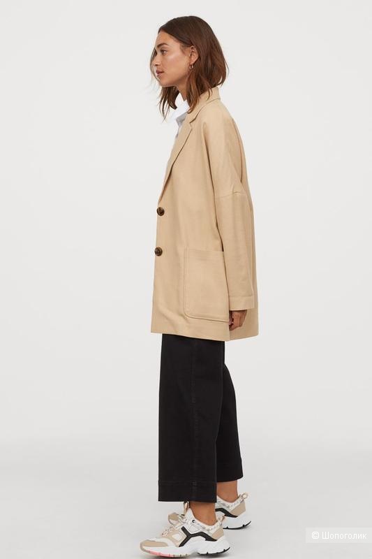 Пиджак H&M из смеси льна и вискозы, размер S-М.