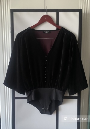 Бархатное  боди, ZARA, 44-46