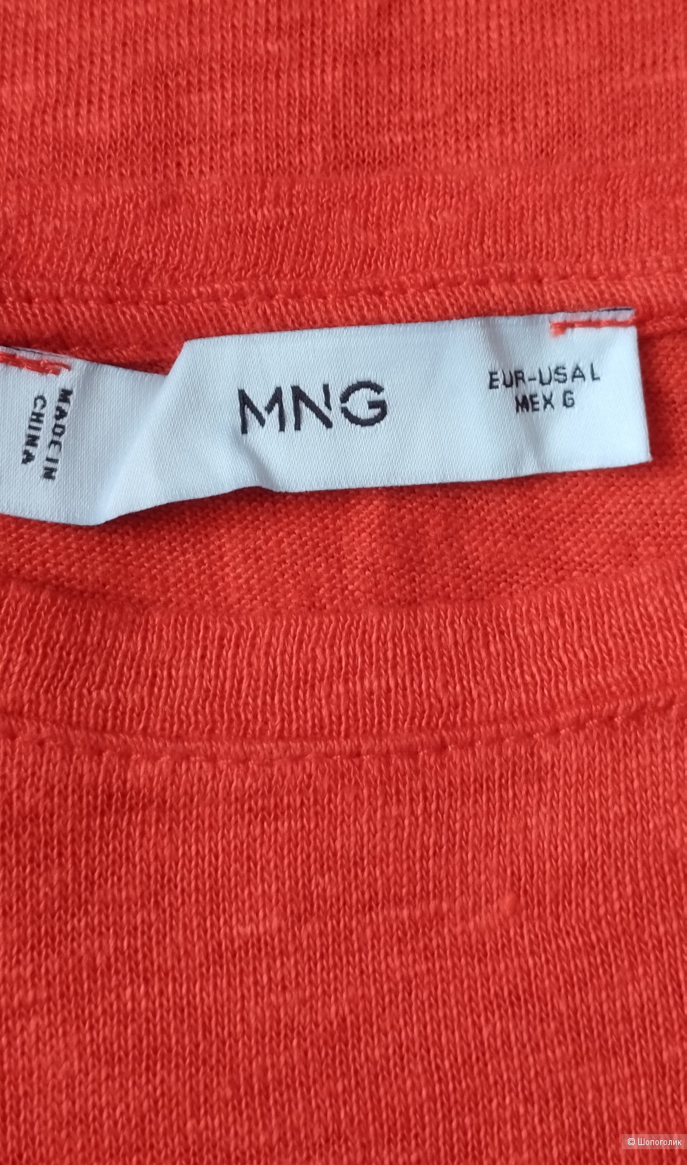 Льняная футболка MNG, L (до 56р)