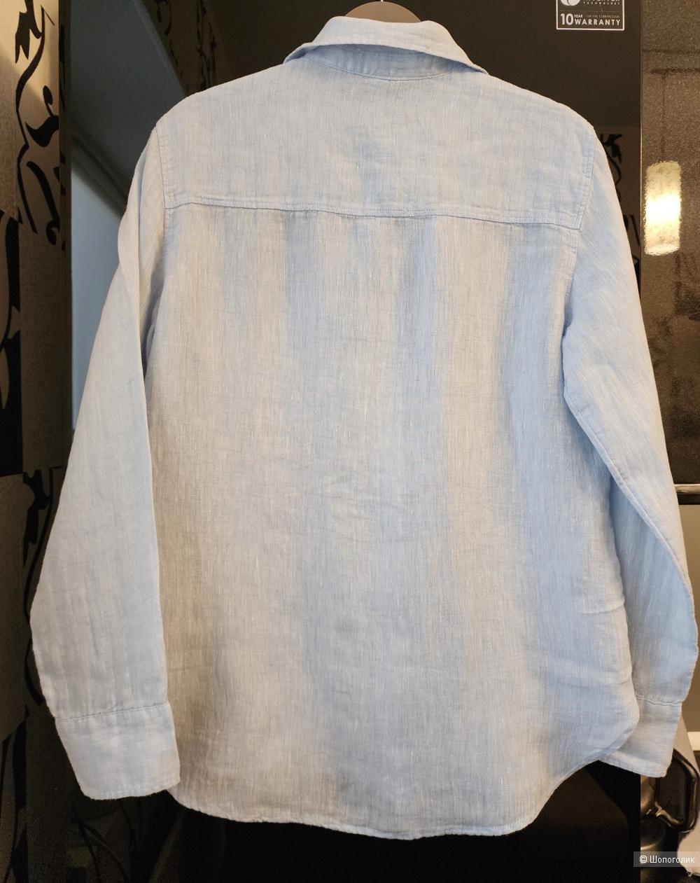 Рубашка лен H&M р.S