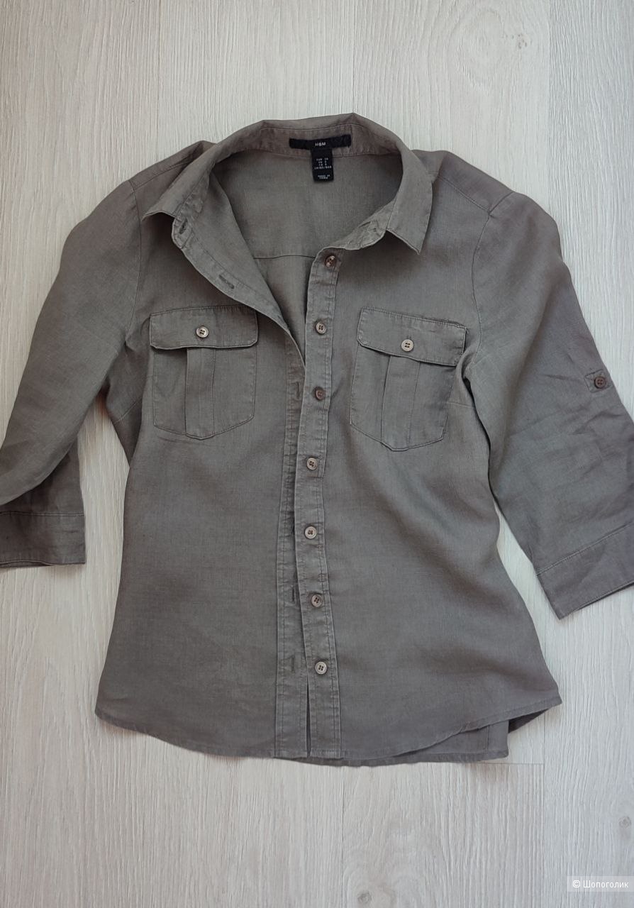 Блуза H&M лён р.рос. 40