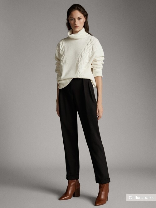 Шерстяные брюки Massimo Dutti/46
