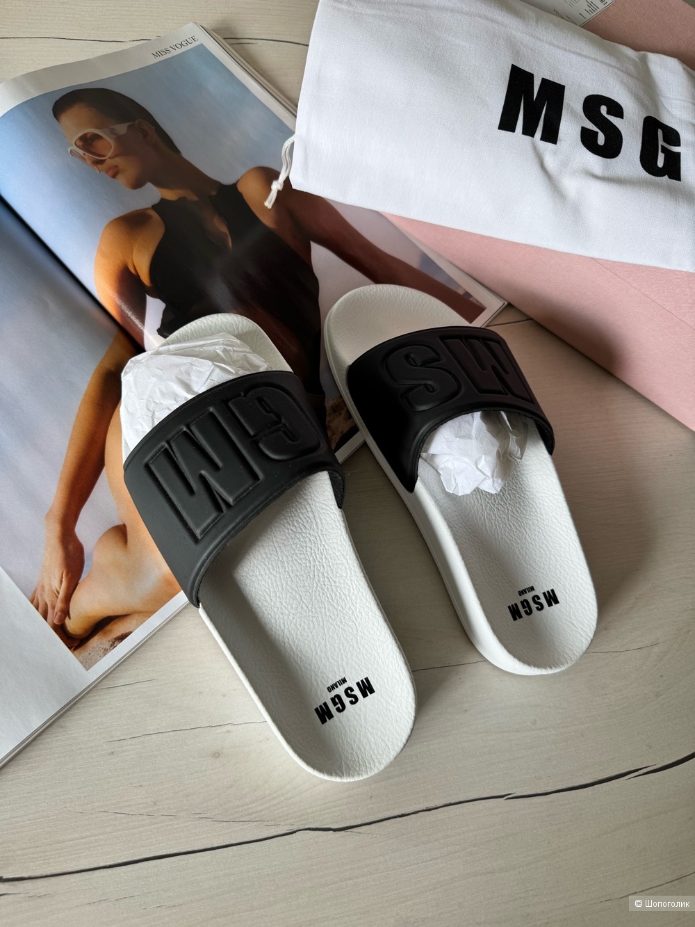 Шлёпки MSGM, размер 37 (23,5 см)