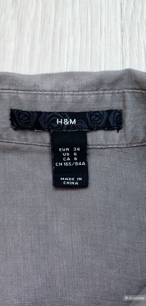 Блуза H&M лён р.рос. 40