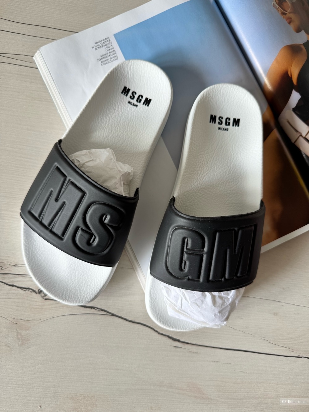 Шлёпки MSGM, размер 37 (23,5 см)