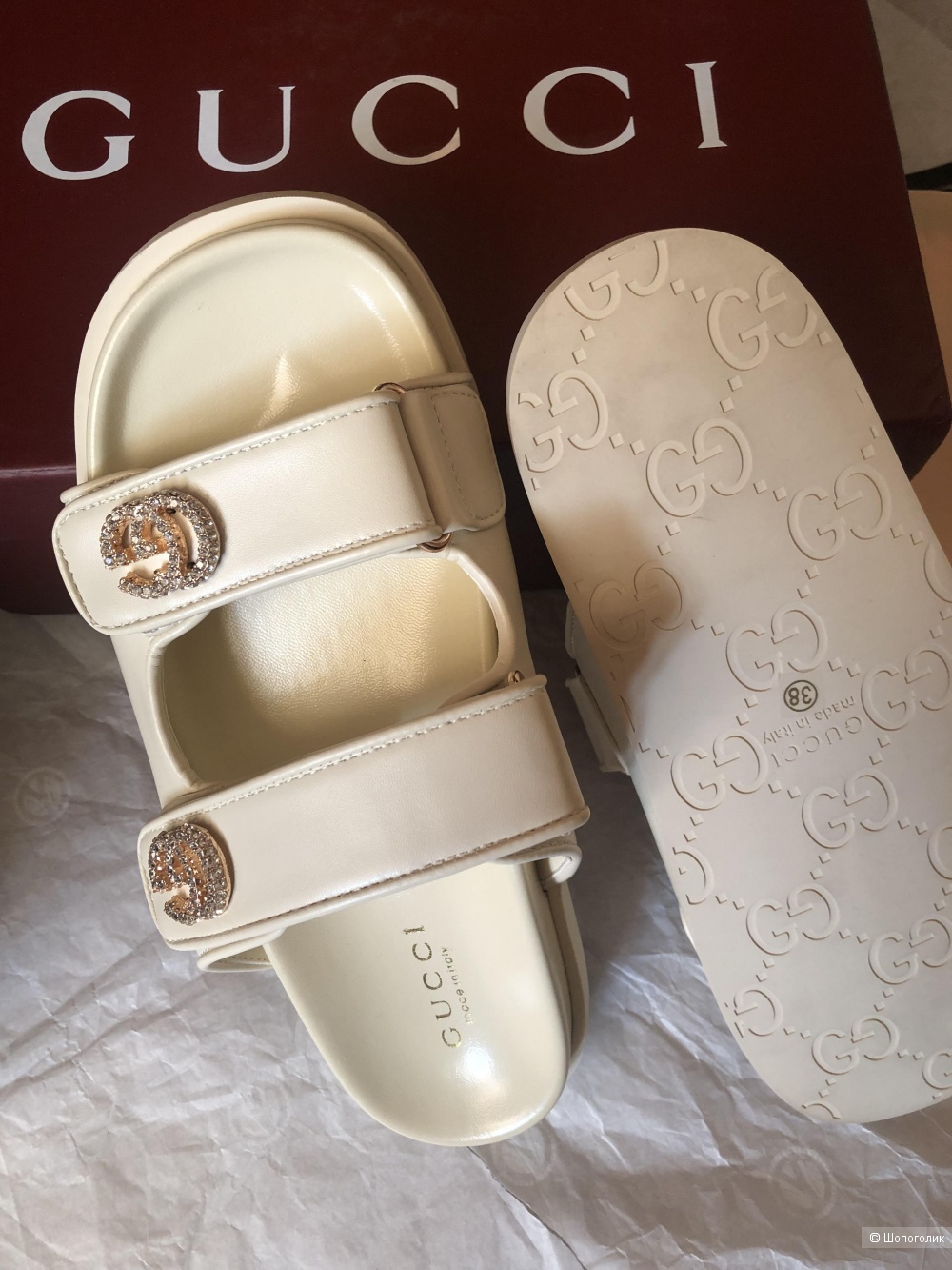 Шлепанцы Gucci,38 размер