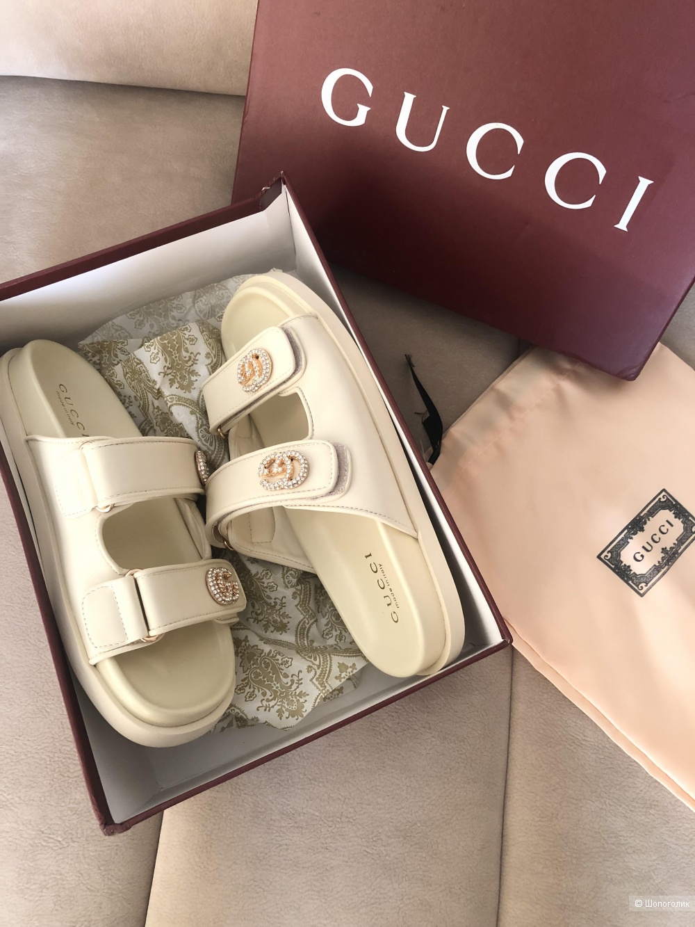 Шлепанцы Gucci,38 размер
