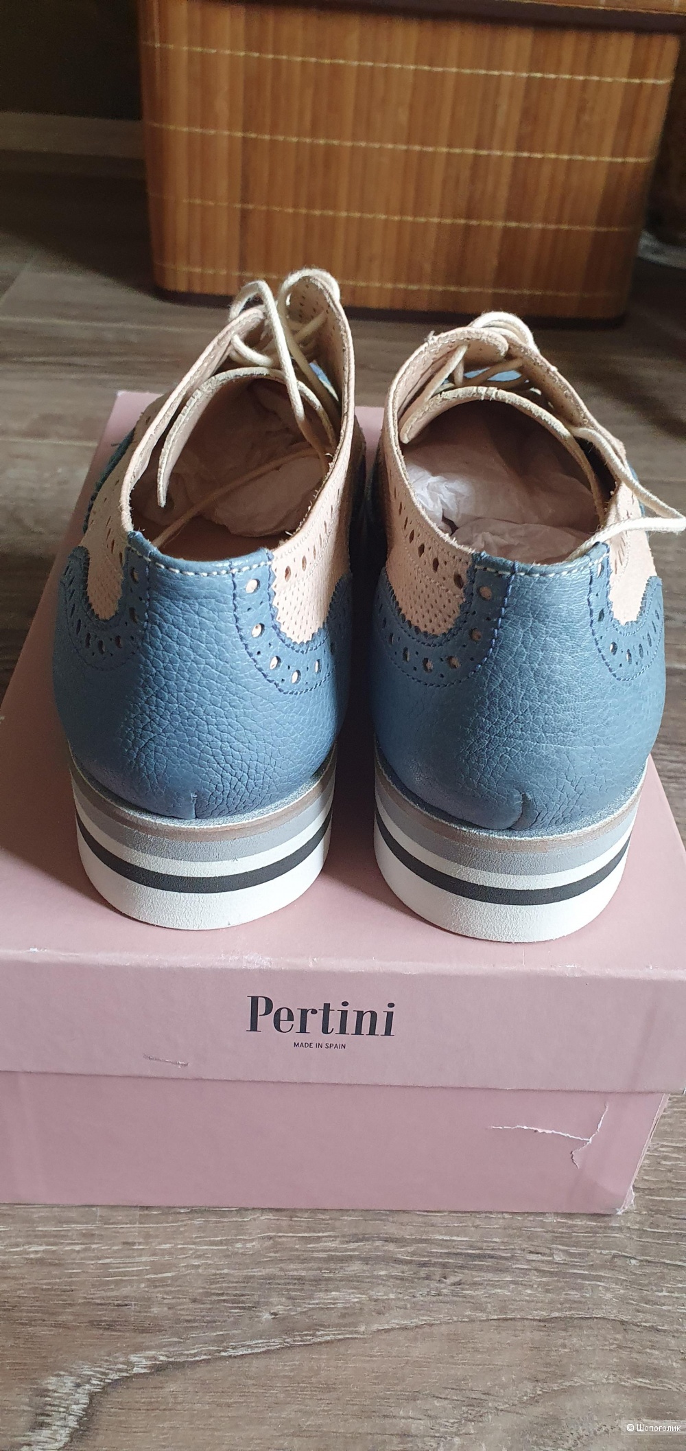 Туфли (оксфорды) Pertini, 39 размер