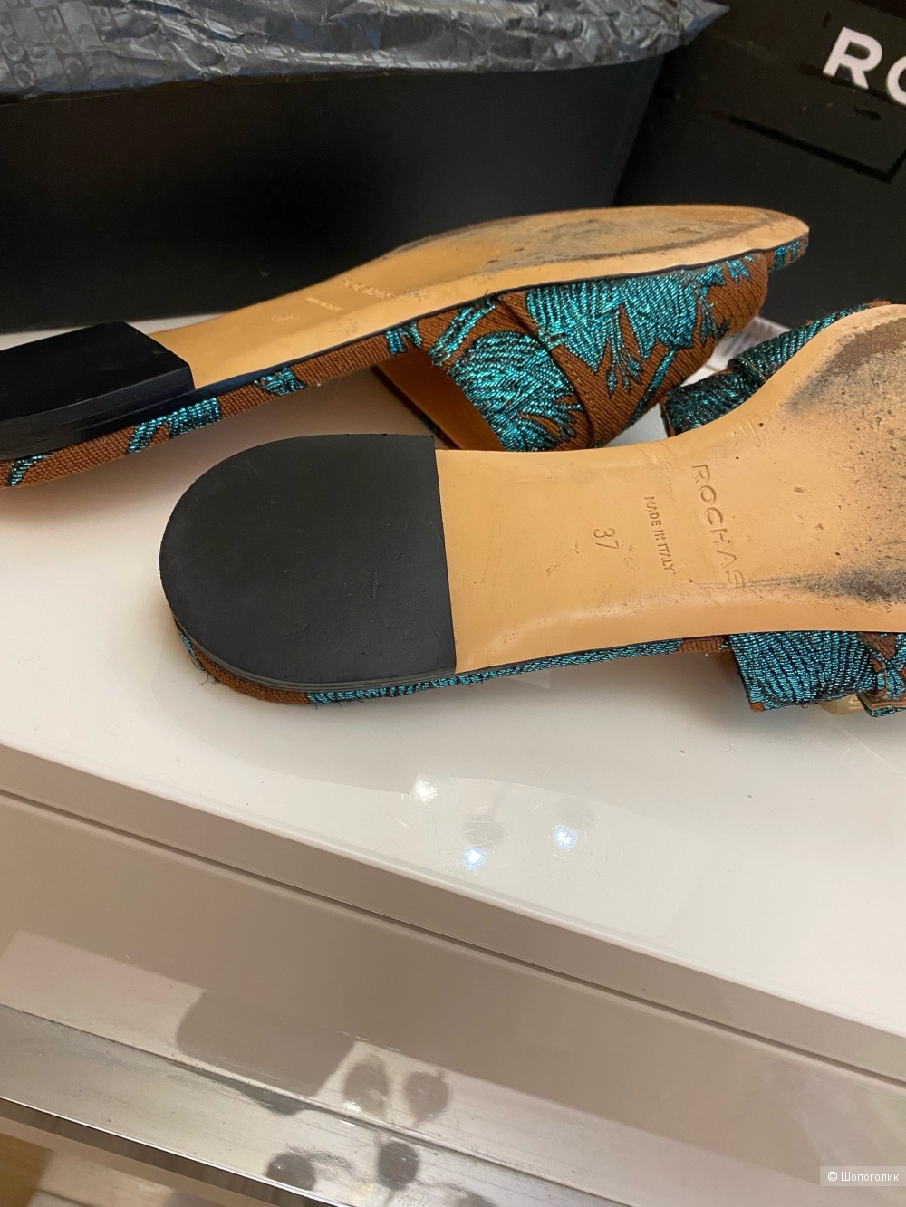 Мюли ROCHAS.Размер 36-37.