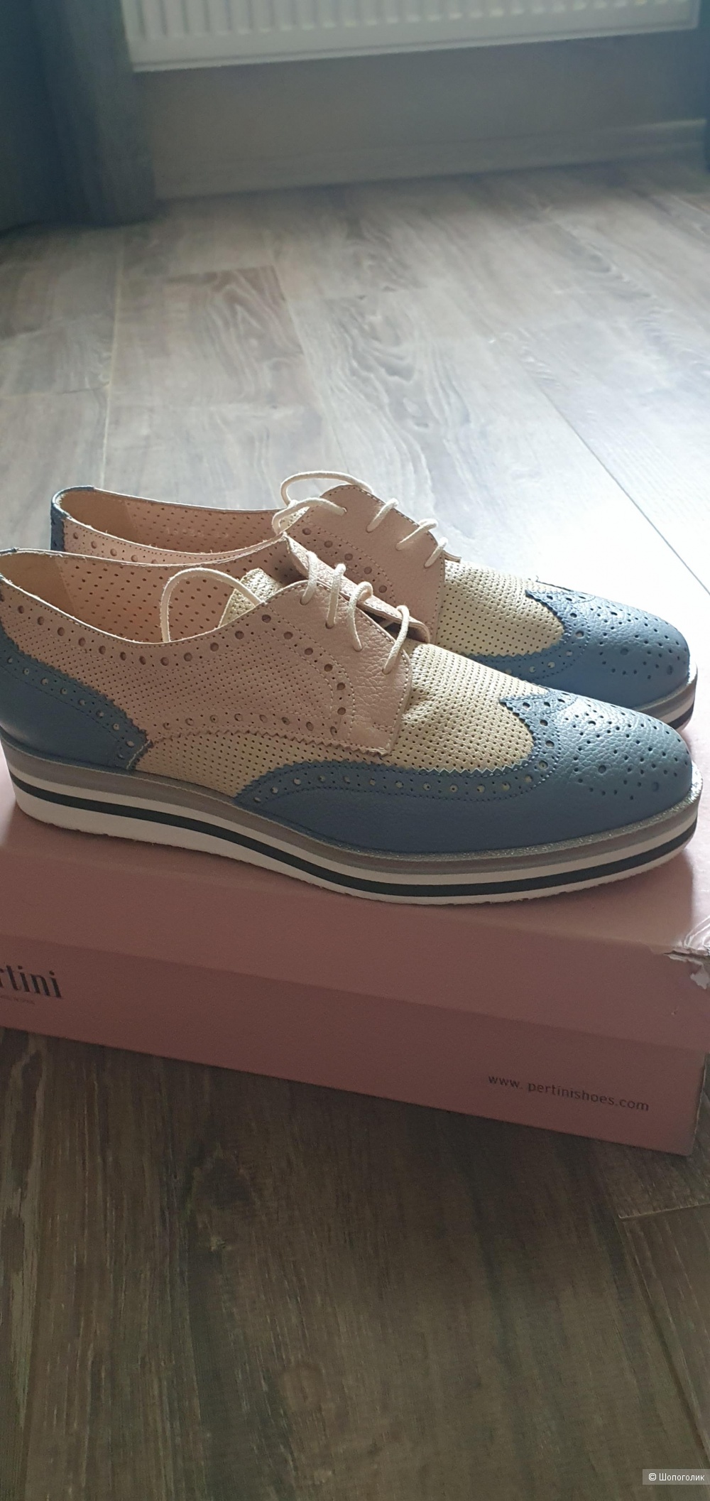 Туфли (оксфорды) Pertini, 39 размер