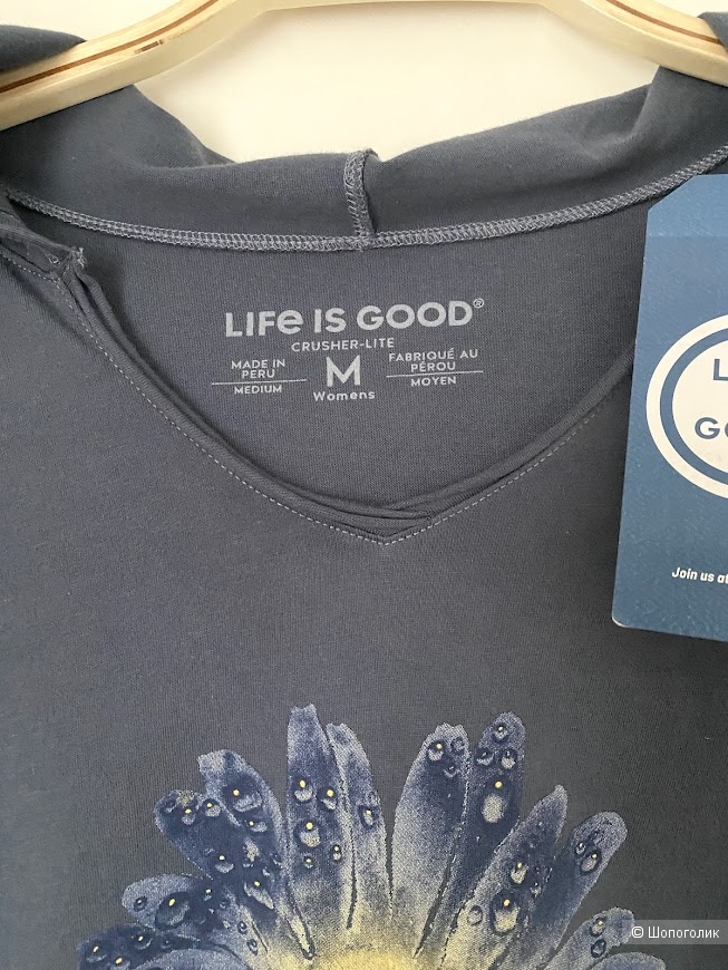 Лонгслив с капюшоном Life Is Good M