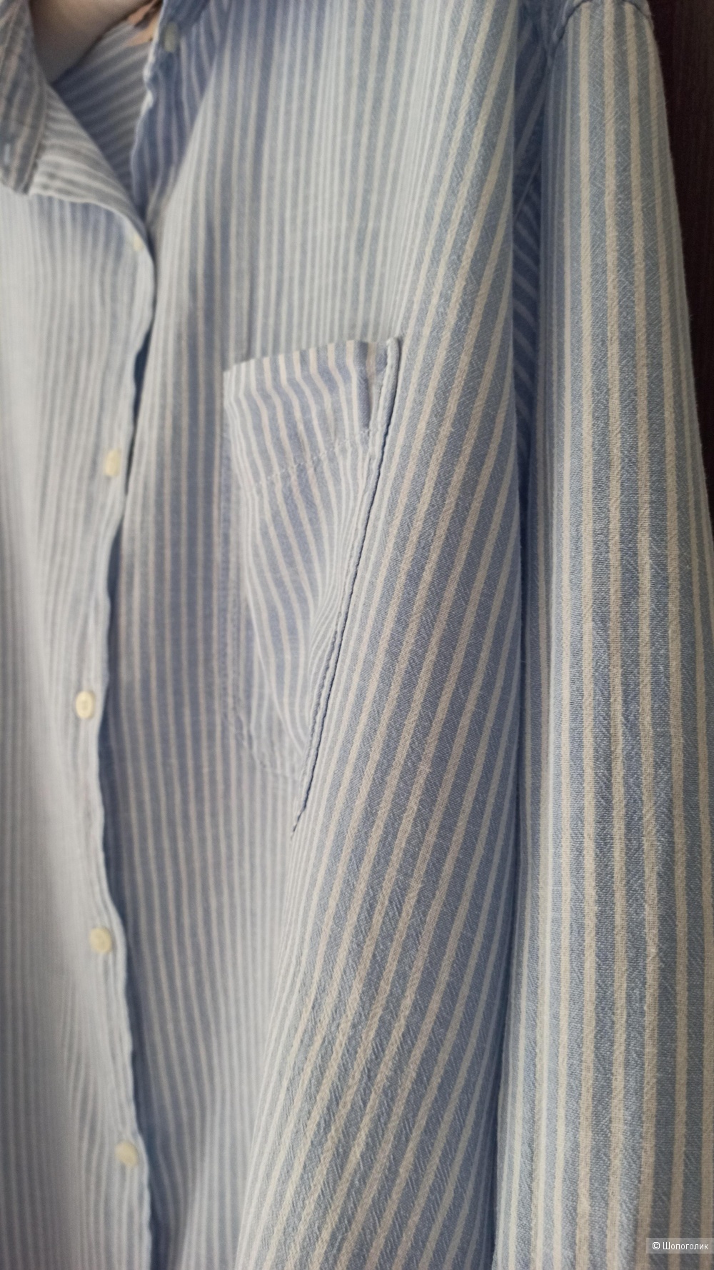 Рубашка H&M Linen blend, размер XL