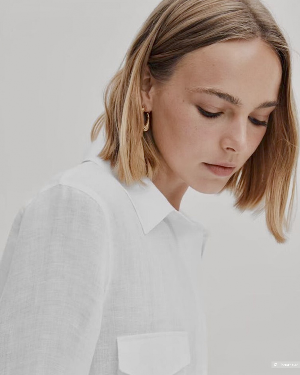 Рубашка лен Massimo Dutti ,44 размер.