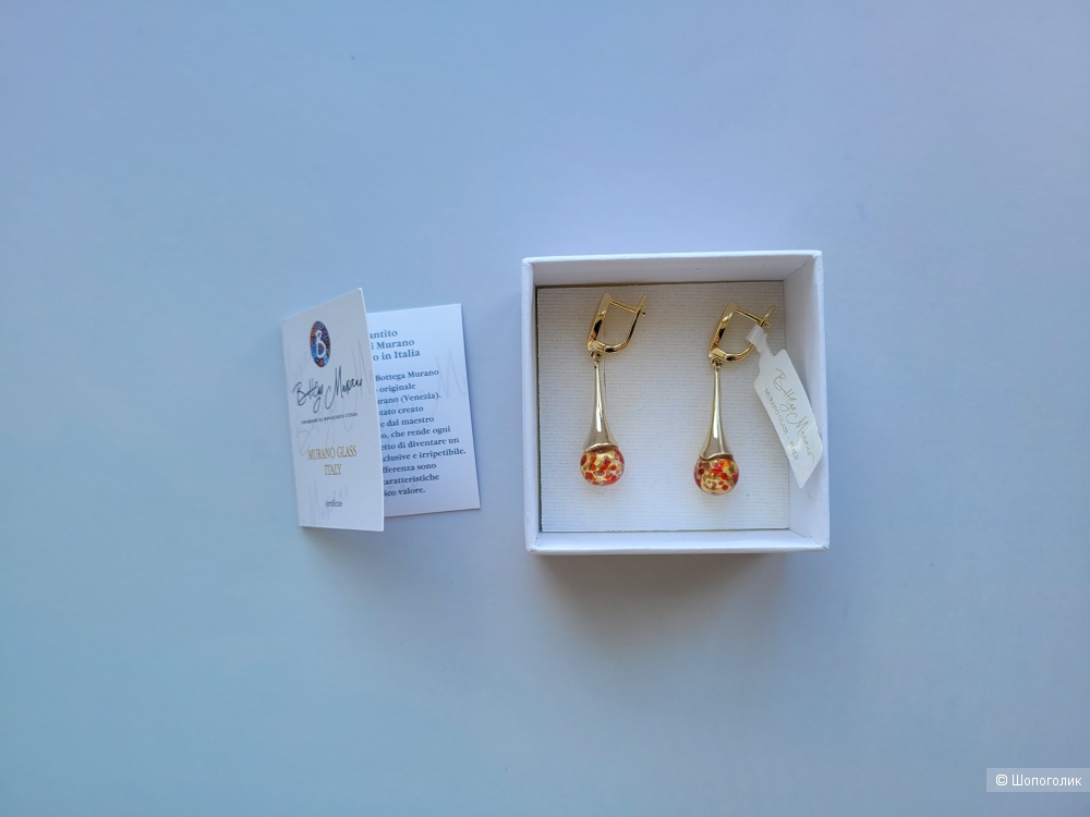 Серьги Bottega Murano размер one size