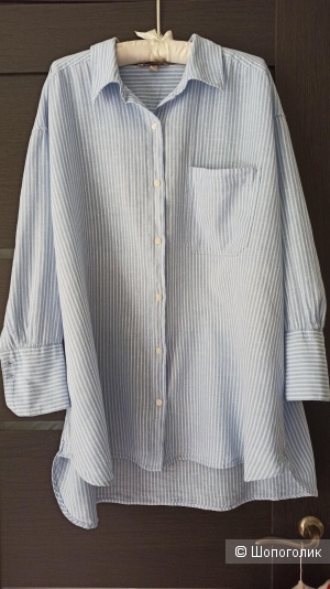 Рубашка H&M Linen blend, размер XL